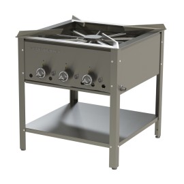 Gas stool cooker HAMBURG - 650 mm / 17,4 kW (stainless steel)