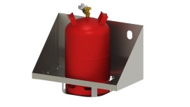 Bottle basket extension for 1 x 11 kg liquid gas bottle