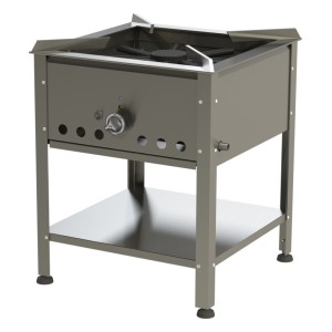 Gas stool cooker HAMBURG - 580 mm / 11 kW (stainless steel)