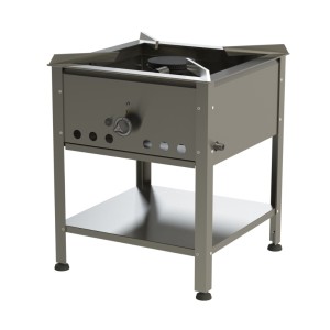 Gas stool cooker HAMBURG - 580 mm / 12,8 kW (stainless steel)