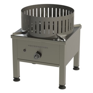 Wok Gas stool cooker ROSTOCK - 550 mm / 12,8 kW (Stainless steel pot support)