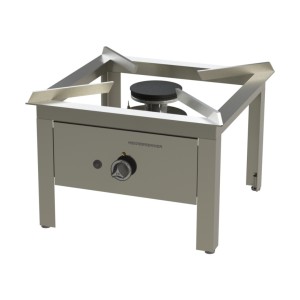 Gas stool cooker KIEL - 580 mm / 12,8 kW (stainless steel)