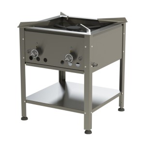 Gas stool cooker HAMBURG - 580 mm / 13 kW (stainless steel)